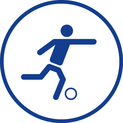 Symbol eines Fußbalsspielers